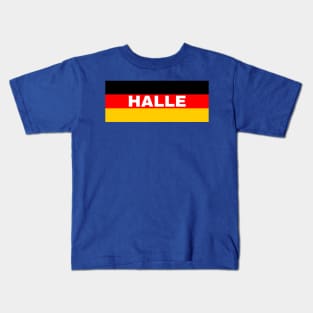 Halle City in German Flag Kids T-Shirt